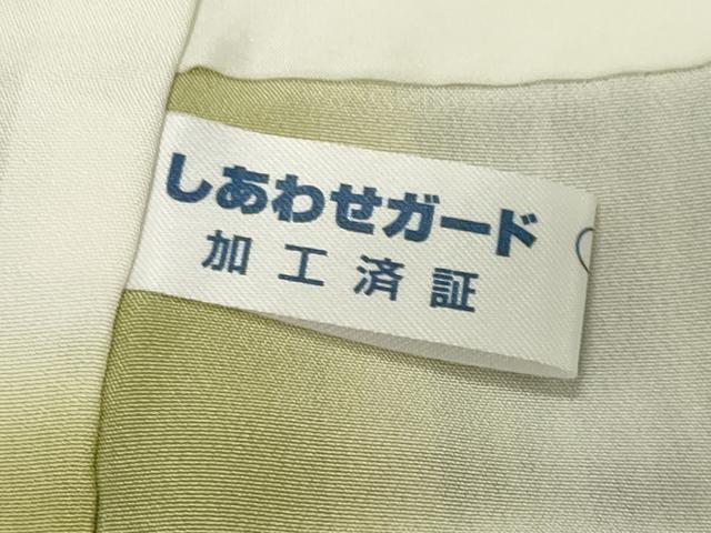 平和屋着物●上質な小紋 市松文 正絹 逸品 CABK2504gh
