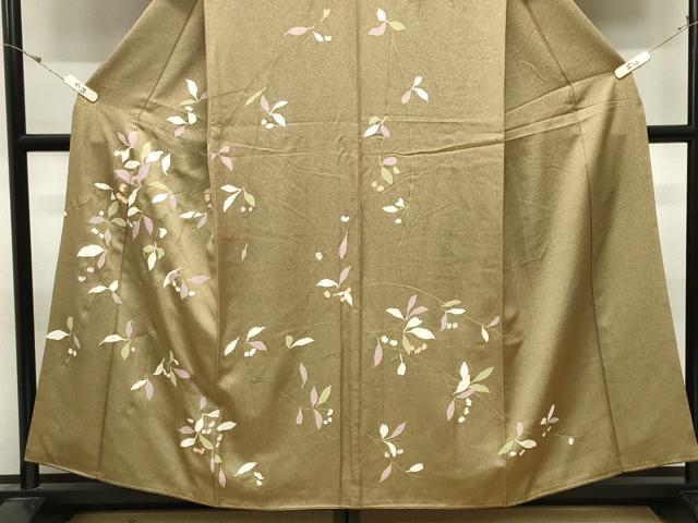 平和屋着物●訪問着 枝花文 金彩 正絹 逸品 CABK2505gh