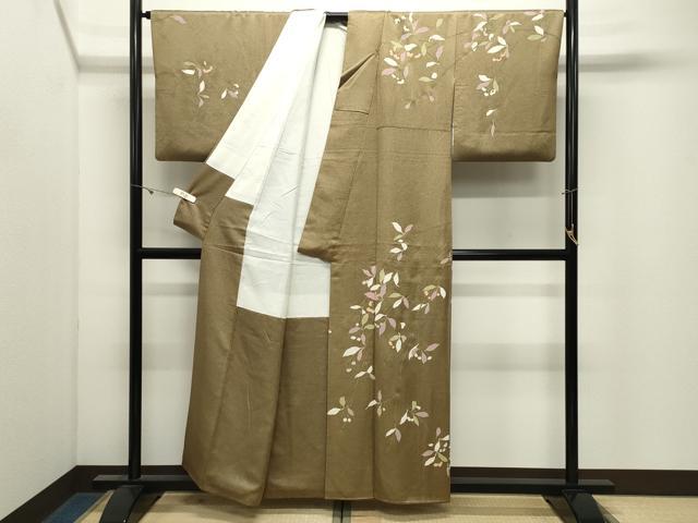 平和屋着物●訪問着 枝花文 金彩 正絹 逸品 CABK2505gh
