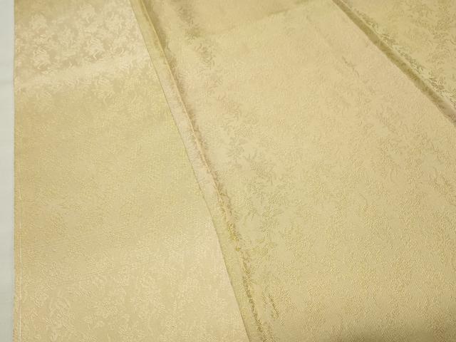 平和屋着物●上質なお召 鳳凰花唐草文 暈し染め 正絹 逸品 未使用 CABK2509gh