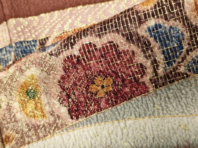 平和屋着物●訪問着 辻が花 暈し染め 金彩 正絹 逸品 CABK2517gh