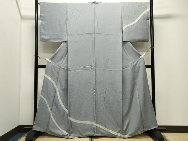 平和屋着物●訪問着 作家物 刺繍 幾何学文様 暈し染め 金彩 正絹 逸品 CABK2524gh