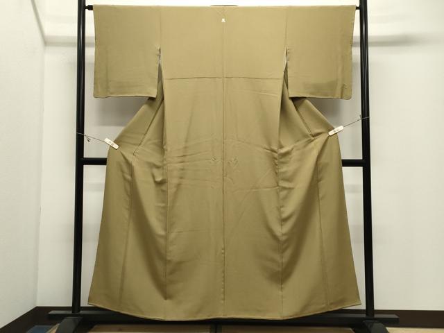 平和屋着物●上質な色無地 桑染色 正絹 逸品 CABK2527gh