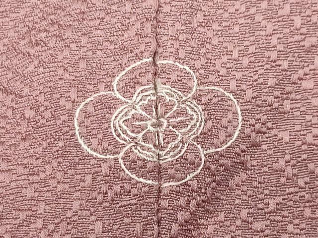 平和屋着物●京加賀友禅 百貫達雄 色無地 退紅色 正絹 逸品 CABK2533gh
