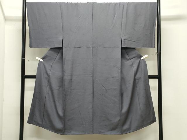 平和屋着物●男性 色無地 抽象地紋 褐色 正絹 逸品 CABK2546gh
