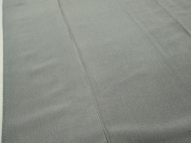 平和屋着物●伝統工芸士 田島輝久 江戸小紋 万筋 仙斎茶色×白色 正絹 逸品 未使用 CABK2553gh