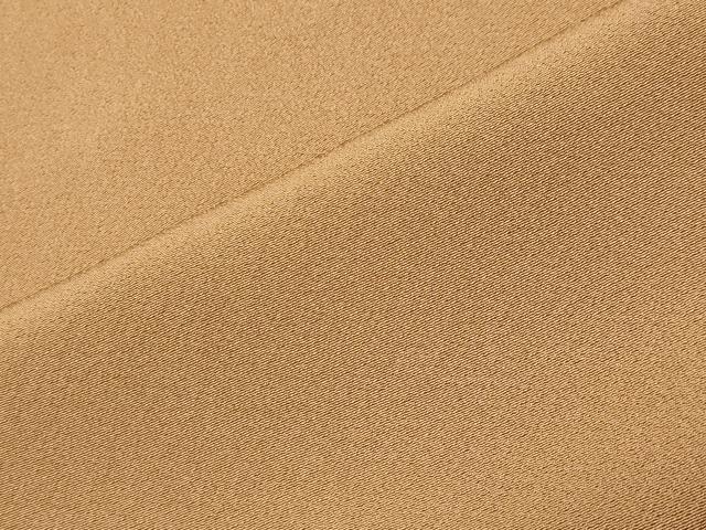 平和屋着物●上質な色無地 狐色 ロング丈 正絹 逸品 CABK2560gh