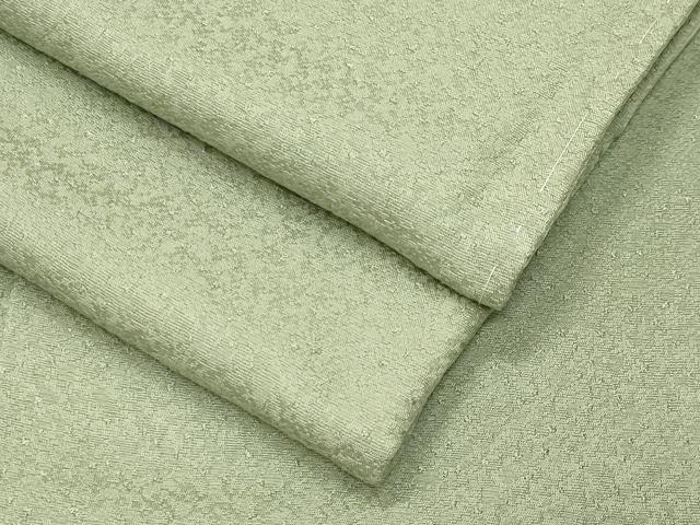 平和屋着物●上質な色無地 紋意匠 若葉色 正絹 逸品 未使用 CABK2575gh