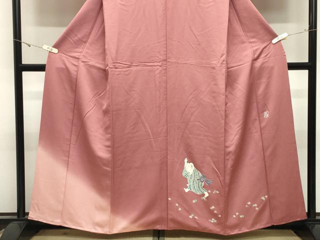 平和屋着物●染色作家 おだに武士 黒留袖 人物文 暈し染め 正絹 逸品 CABK2578gh