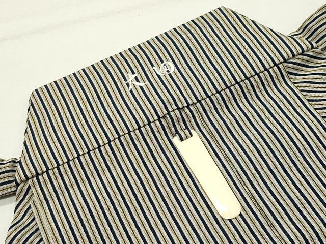 平和屋着物●男性 行灯袴 縞 正絹 逸品 CABK2589gh