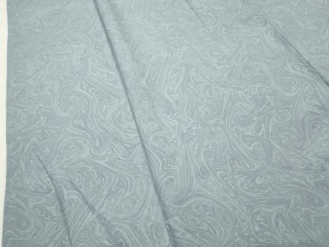 平和屋着物●上質な小紋 墨流し文様 正絹 逸品 CABK2598gh