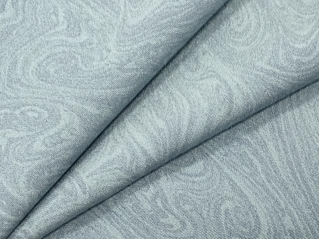 平和屋着物●上質な小紋 墨流し文様 正絹 逸品 CABK2598gh