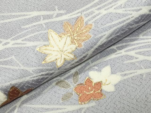 平和屋着物●訪問着 駒刺繍 扇面溢れ松葉花文 金彩 正絹 逸品 CABK2611gh