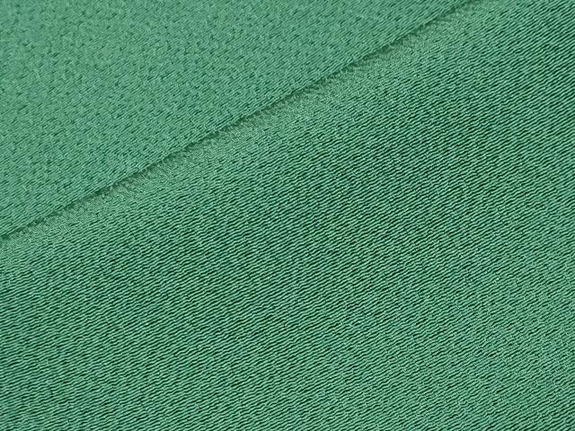 平和屋着物●染色作家 草野一騎監修 色無地 緑青色 正絹 逸品 CABK2622gh