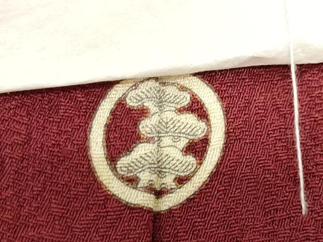 平和屋着物●京加賀友禅 百貫達雄監修 色無地 蘇芳色 正絹 逸品 未使用 CABK2632gh