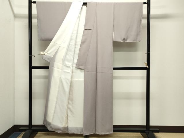 平和屋着物●上質な色無地 白藤色 正絹 逸品 未使用 CABK2642gh