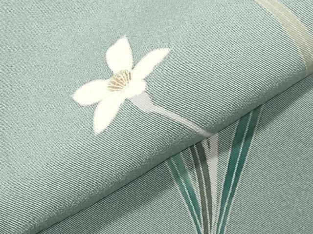 平和屋着物●訪問着 友禅 草花文 暈し染め 正絹 逸品 CABK2674gh