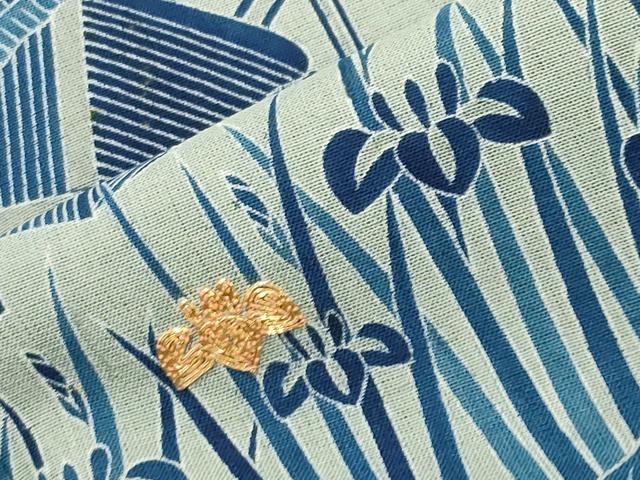 平和屋着物●人間国宝 五代 田畑喜八 訪問着 紬地 駒刺繍 御所解花文 おく田謹製 正絹 逸品 CABK2677gh