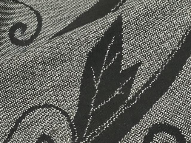 平和屋着物●本場大島紬 9マルキ 蔦の葉文 正絹 逸品 CABK2680gh