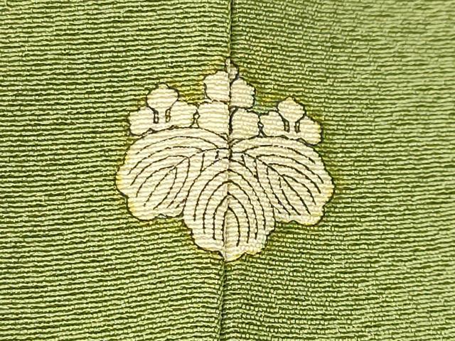 平和屋着物●上質な色無地 青丹色 正絹 逸品 未使用 CABK2694gh