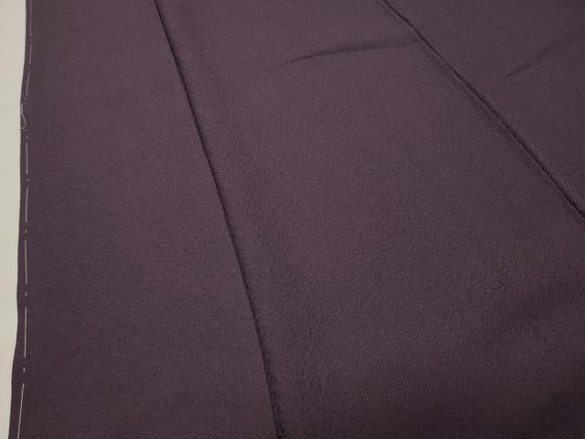 平和屋着物●上質な色無地 紋意匠 深紫色 正絹 逸品 未使用 CABK2699gh