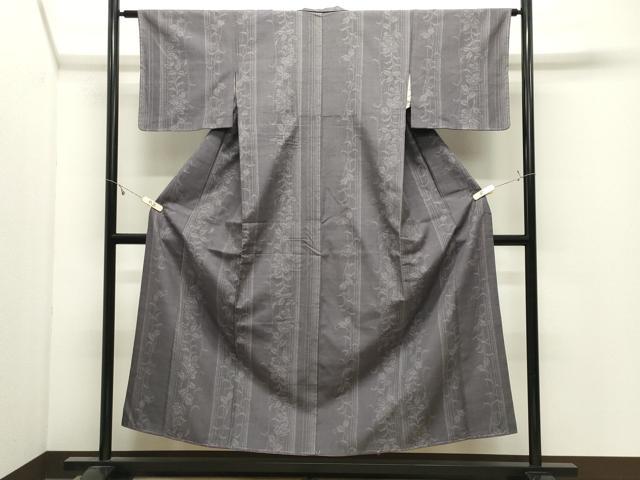 平和屋着物●結城紬 100亀甲 飛び亀甲柄 花間道 正絹 逸品 未使用 CABK2715gh