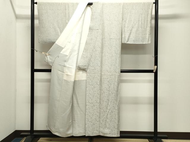 平和屋着物●西陣河村織物謹製・手織り お召 古代風通織 古代雅文 証紙付き 正絹 逸品 CABK2726gh