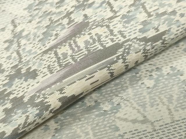 平和屋着物●本場大島紬 白大島 風景文 正絹 逸品 未使用 CABK2761gh