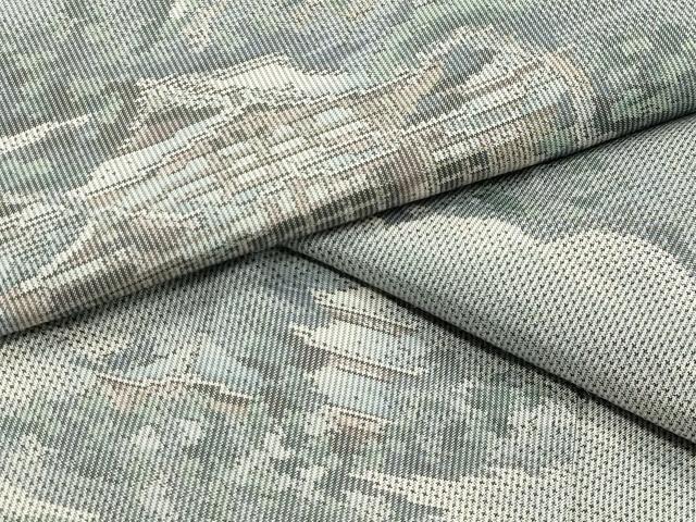 平和屋着物●本場大島紬 白大島 7マルキ 風景文 正絹 逸品 CABK2777gh