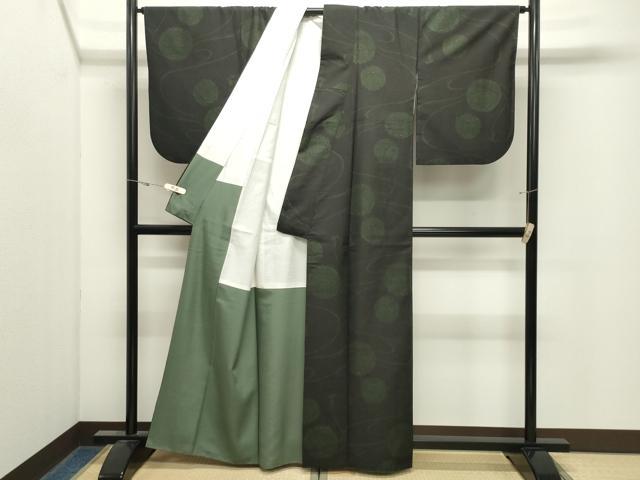 平和屋着物●本場大島紬 9マルキ 毬文 正絹 逸品 CABK2778gh
