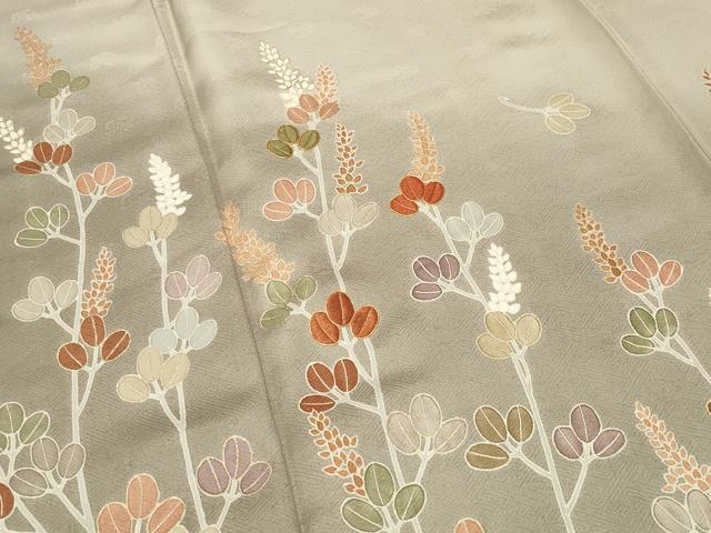 平和屋着物●訪問着 駒刺繍 萩文 暈し染め 金彩 正絹 逸品 CABK2796gh