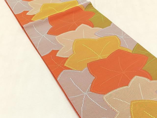 平和屋着物◎六通柄袋帯 楓尽くし 正絹 逸品 未使用 CABK2879yk