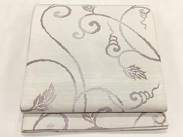 平和屋着物◎六通柄袋帯 唐草文 正絹 逸品 CABK2898yk