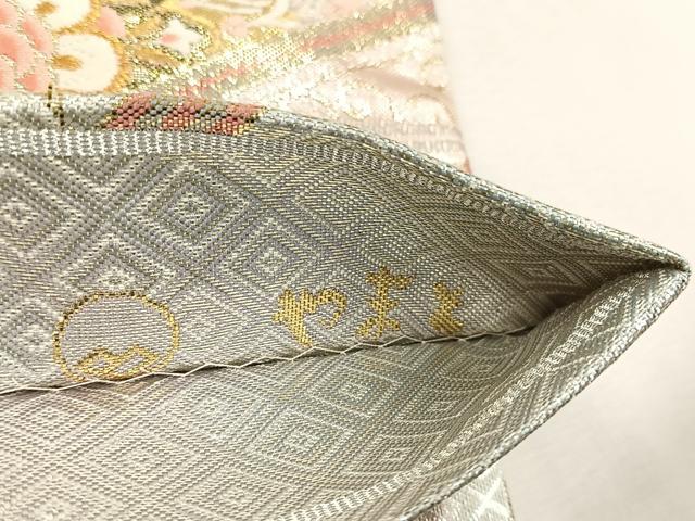 平和屋着物◎二重箔佐賀錦 六通柄袋帯 花唐草文 金糸 やまとオリジナル 正絹 逸品 CABK3092yk