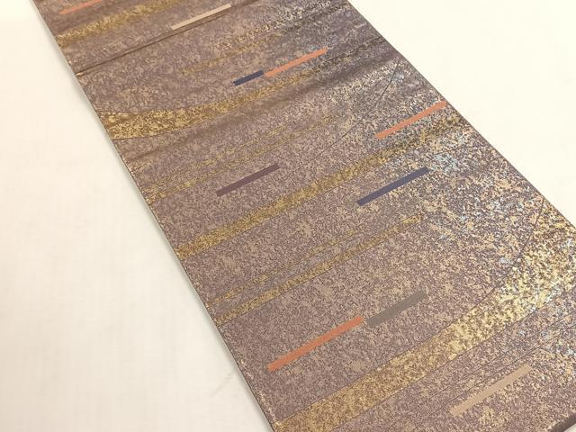 平和屋着物◎六通柄袋帯 箔楽 金糸 引箔 正絹 逸品 CABK3102yk