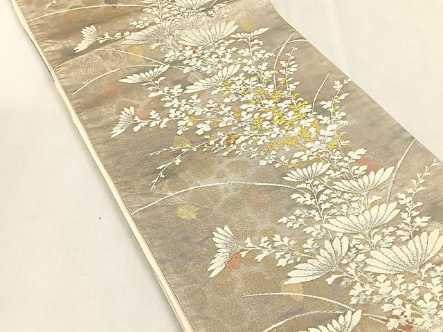 平和屋着物◎六通柄袋帯 唐織 古都の四季 金銀糸 正絹 逸品 CABK3131yk