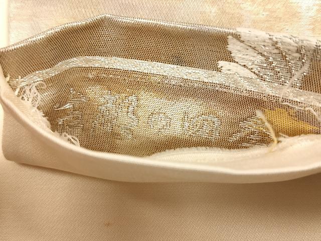 平和屋着物◎六通柄袋帯 唐織 古都の四季 金銀糸 正絹 逸品 CABK3131yk