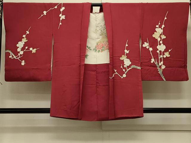 平和屋着物#羽織 枝梅文 金銀彩 正絹 逸品 CABK3207in