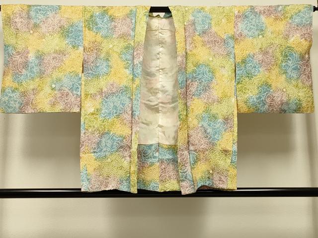 平和屋着物#羽織 総絞り 花唐草文 暈し染め 正絹 逸品 CABK3225in