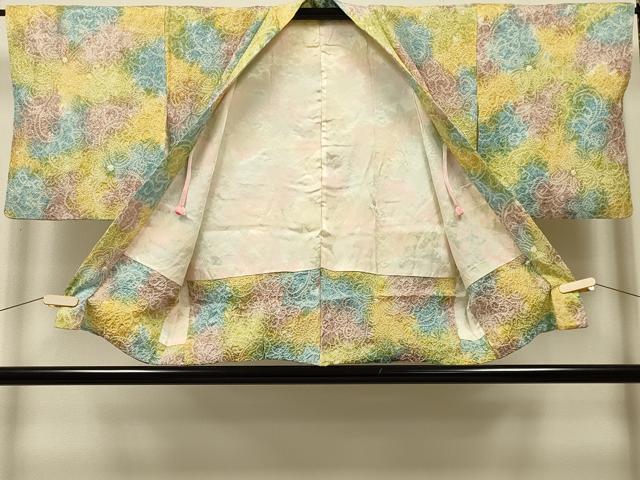 平和屋着物#羽織 総絞り 花唐草文 暈し染め 正絹 逸品 CABK3225in