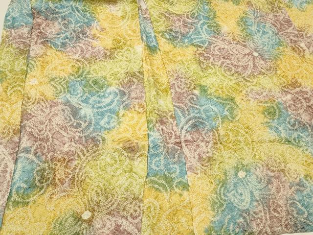 平和屋着物#羽織 総絞り 花唐草文 暈し染め 正絹 逸品 CABK3225in