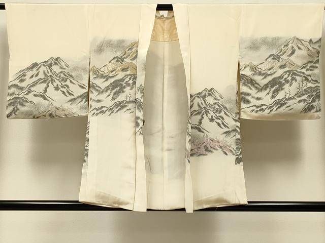 平和屋着物#羽織 寿光織 遠山文 金銀糸 正絹 逸品 CABK3234in