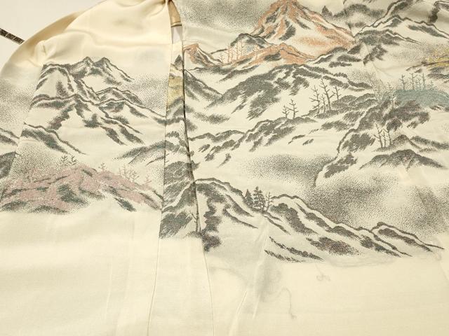 平和屋着物#羽織 寿光織 遠山文 金銀糸 正絹 逸品 CABK3234in