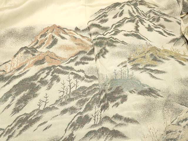 平和屋着物#羽織 寿光織 遠山文 金銀糸 正絹 逸品 CABK3234in