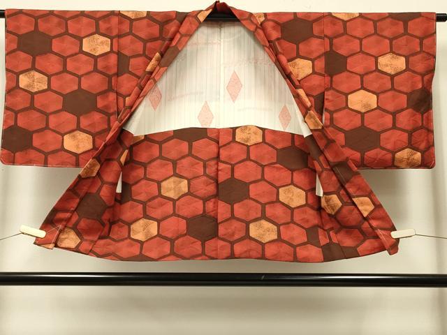 平和屋着物#羽織 霞亀甲文 正絹 逸品 未使用 CABK3239in