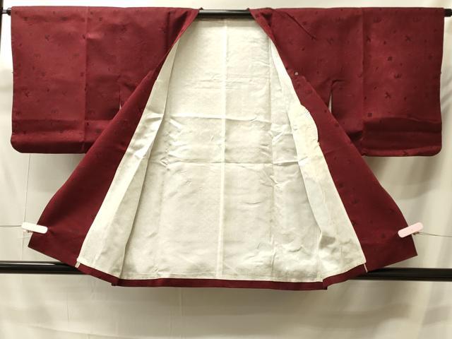 平和屋着物#道行コート お召地 枝花文 正絹 逸品 CABK3245in