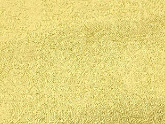 平和屋着物#羽織 色無地 単衣 南天地紋 黃支子色 正絹 逸品 CABK3247in