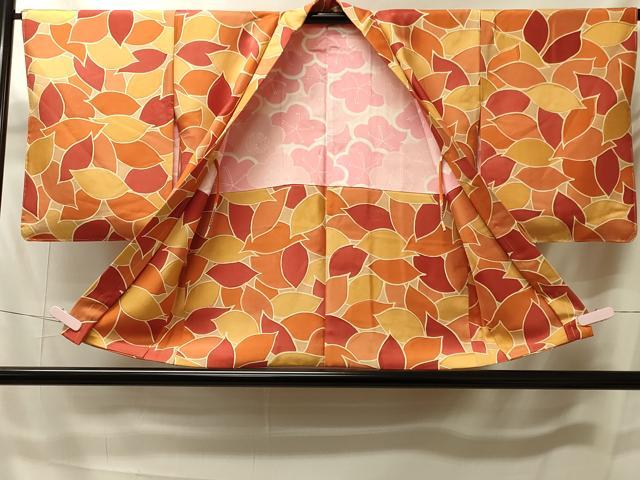 平和屋着物#羽織 地紋起こし 葉づくし 正絹 逸品 未使用 CABK3256in