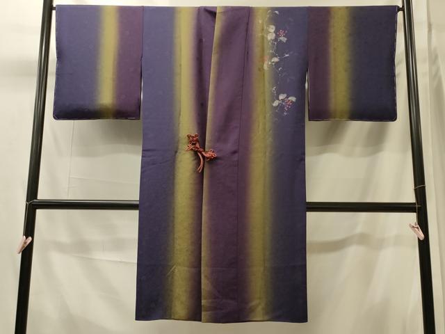 平和屋着物#道中着 間道 南天文 暈し染め ロング丈 正絹 逸品 未使用 CABK3275in