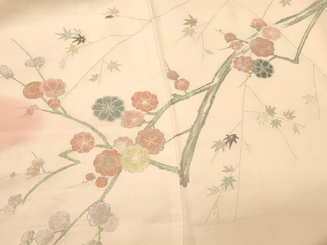 平和屋着物#羽織 寿光織 枝花文 暈し染め 金銀糸 正絹 逸品 CABK3280in